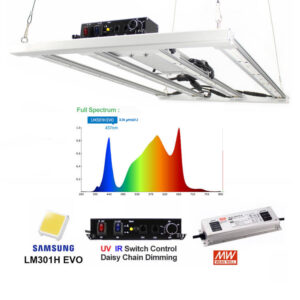 2025 Figolite mais recente Samsung LM301H EVO 240W 320W 480W Quantum Tech LED Bar Grow Light UV IR Switch Control